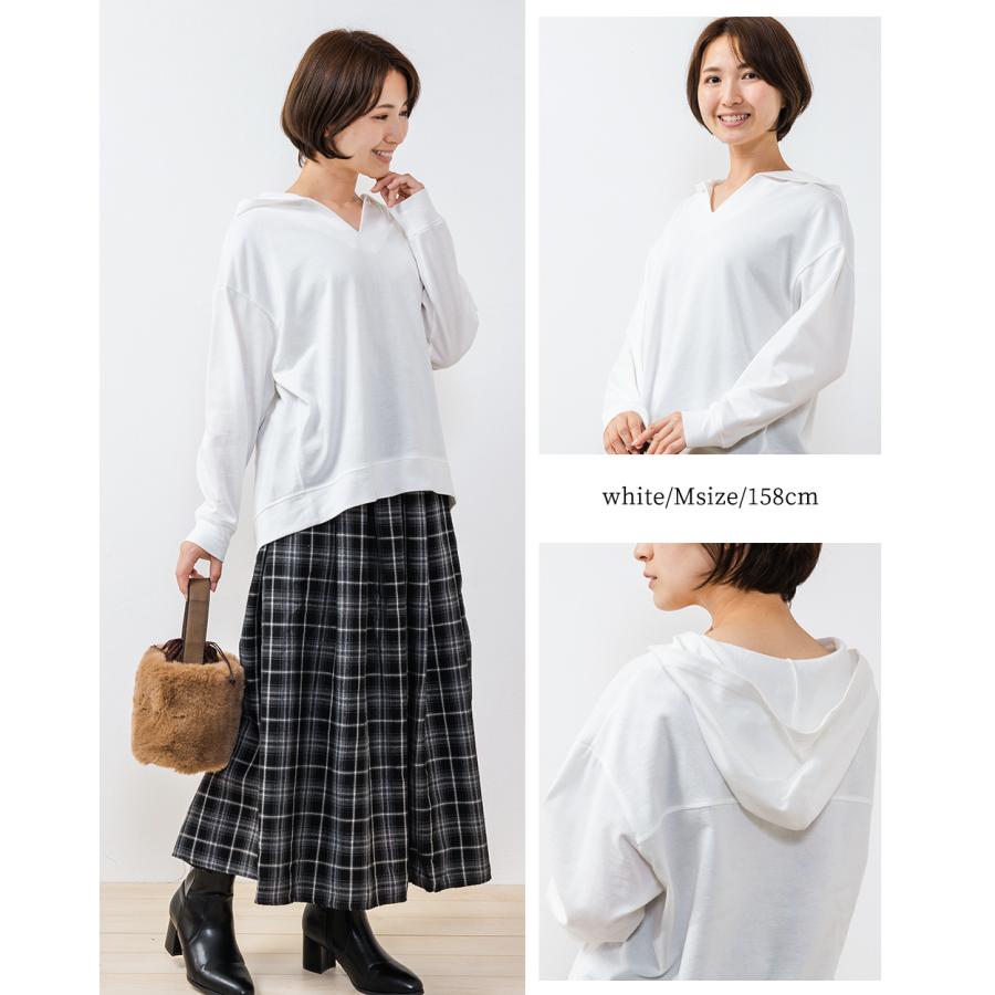 日本製 オーガニックコットン トレーナー スウェット プルオーバー パーカー 裏毛 ゆったり 大きいサイズ キーネック 長袖 綿100% |  | 12