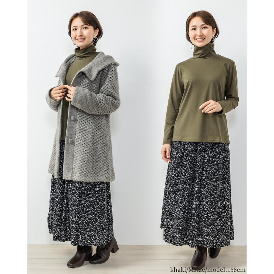 スーピマコットン 日本製 抜群の肌触り Tシャツ トップス モックネック 長袖 カットソー ロンt レディース 綿 コットン 綿100％ |  | 19