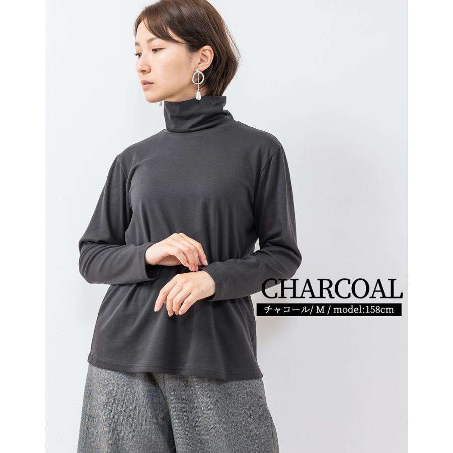 スーピマコットン 日本製 抜群の肌触り Tシャツ トップス モックネック 長袖 カットソー ロンt レディース 綿 コットン 綿100％ |  | 20