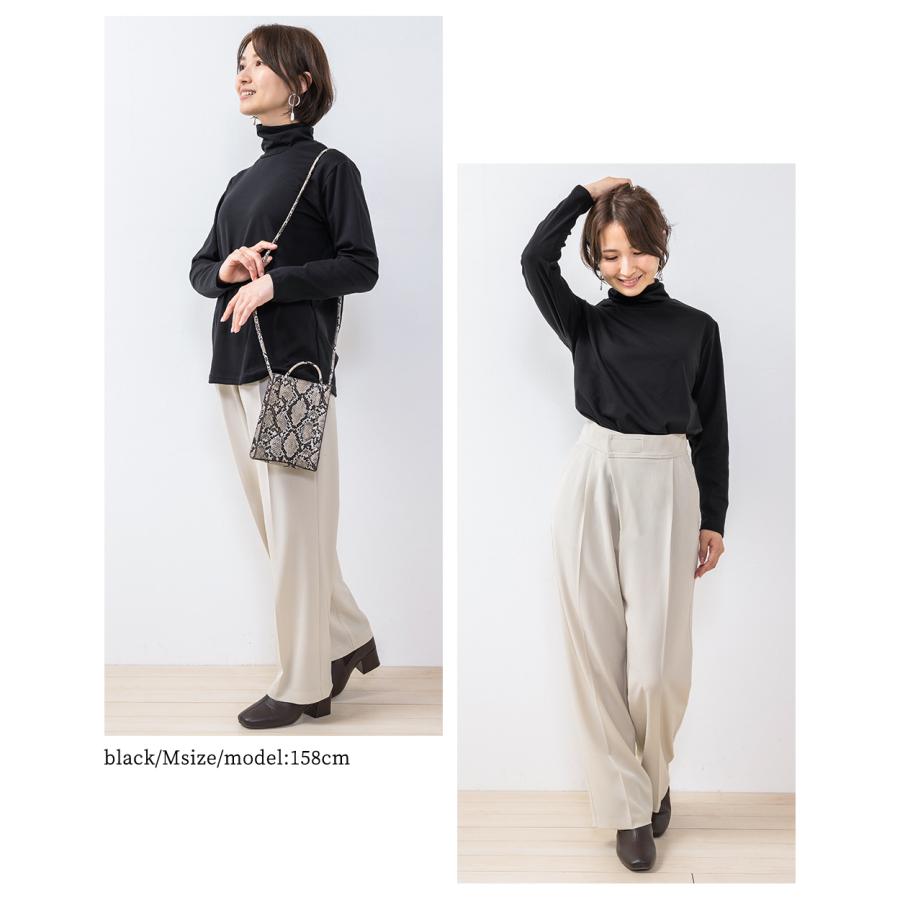 スーピマコットン 日本製 抜群の肌触り Tシャツ トップス モックネック 長袖 カットソー ロンt レディース 綿 コットン 綿100％ |  | 24