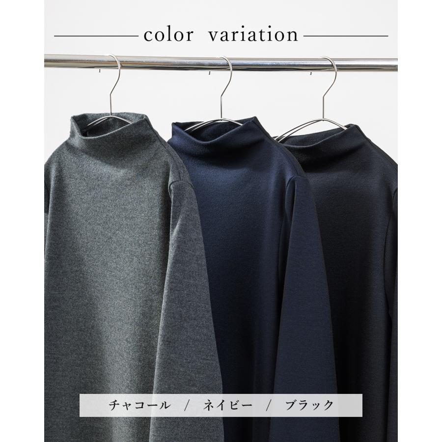 メリノウール 日本製 尾州織り ロングワンピース 秋冬 レディース