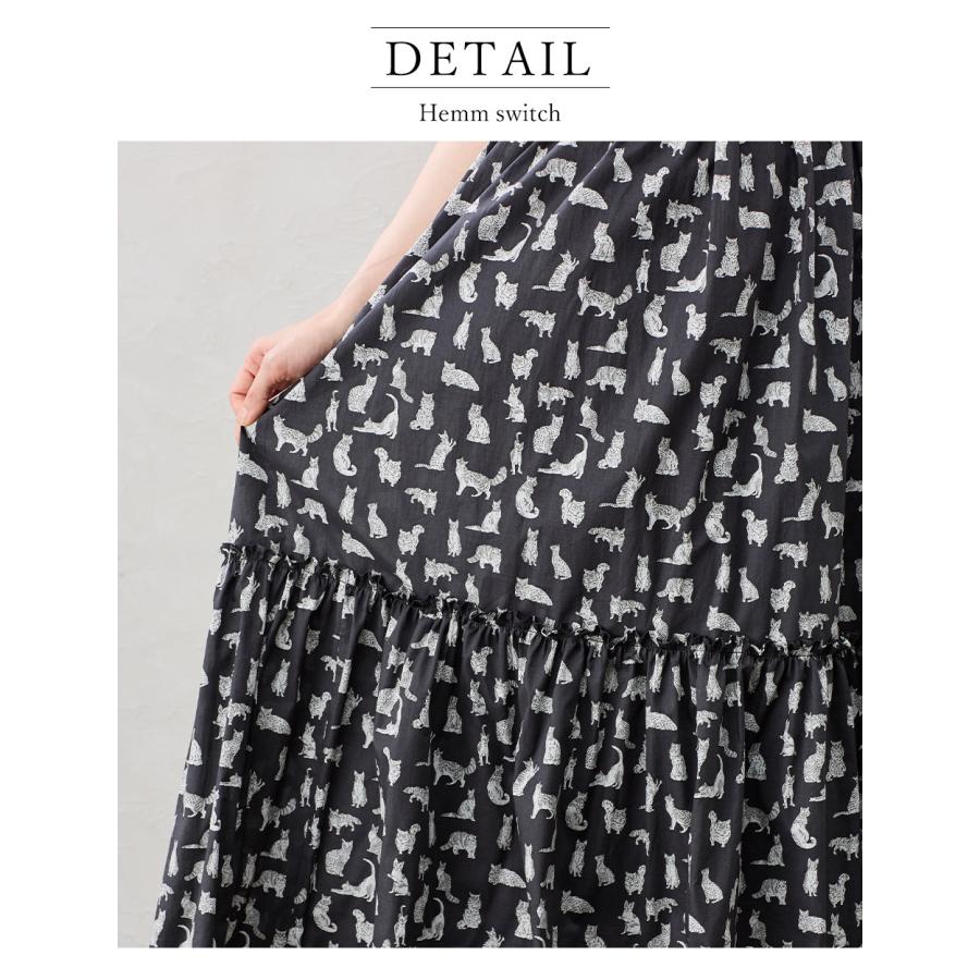 リバティ タナローン ワンピース レディース 日本製 ノースリーブ 春