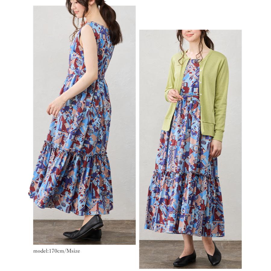リバティ　ロングワンピース　タナローン リバティ タナローン ワンピース レディース 大人 ロング丈