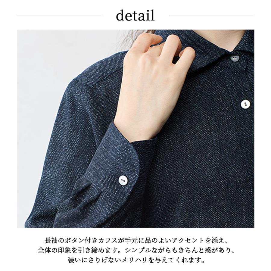 日本製 ソアロン ブラウス 長袖 イタリアンカラー シャツ シャツカラー トリアセテート ファッション レディース 女性 春 夏 襟付き 40代 50代 60代 カジュアル |  | 25