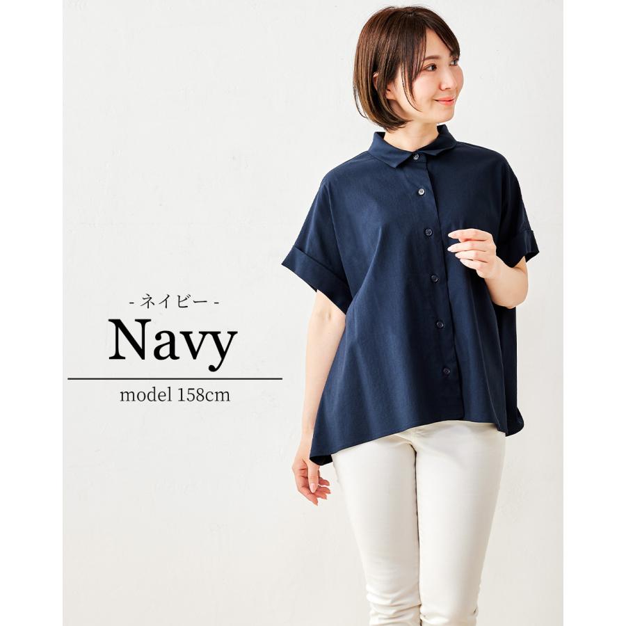evam eva 半袖 ドルマン リネンシャツ トップス 日本製 N3836 ｜linen 