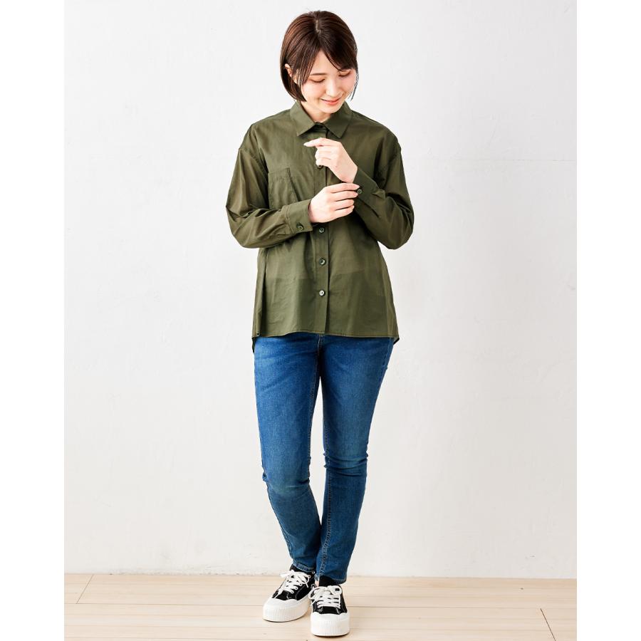 日本製 綿100% レディース シャツ ブラウス トップス シアーシャツ