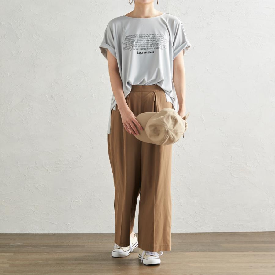 ティーシャツ レディース 日本製tシャツ トップス カットソー 夏 半袖 接触冷感 ロゴ |  | 11