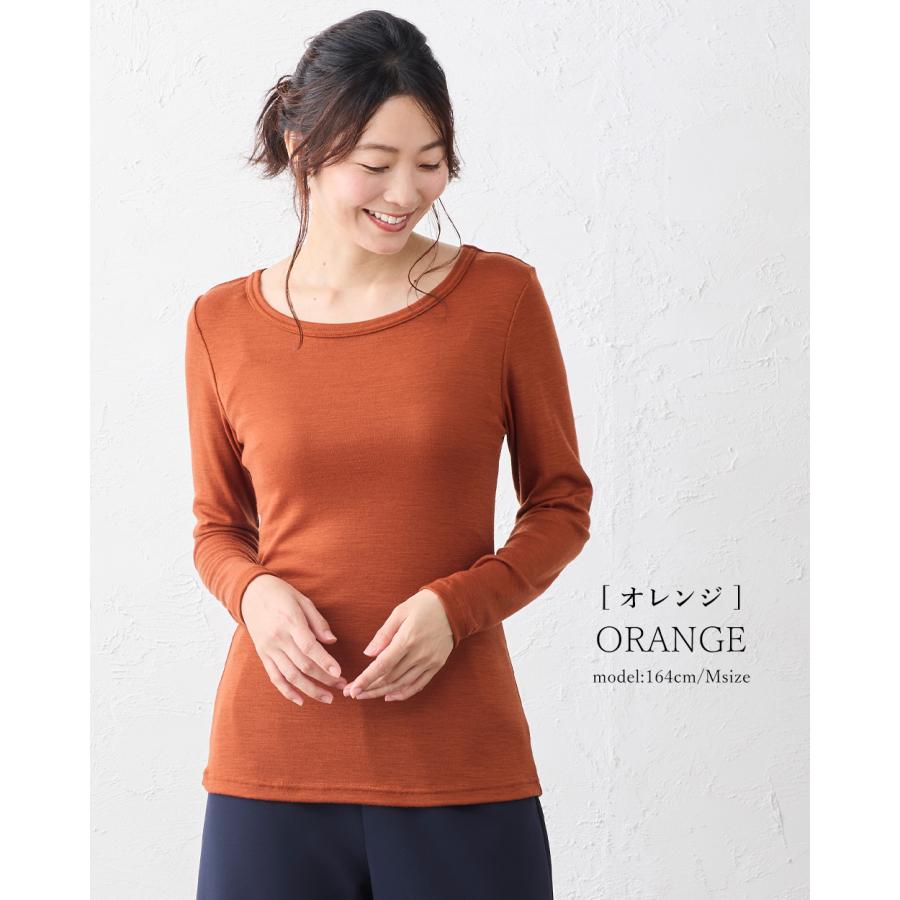 メリノウール 日本製 tシャツ インナー 登山 シャツ 長袖 レディース クルーネック 無地 カットソー 長袖ｔシャツ アンダーウェア |  | 20