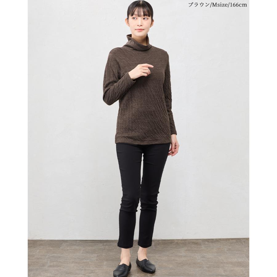 日本製 ハイネック レディース ハイネックtシャツ タートルネック 長袖tシャツ 綿 コットン ウール あったか 秋冬 8190837 |  | 15