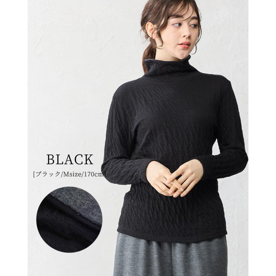日本製 ハイネック レディース ハイネックtシャツ タートルネック 長袖tシャツ 綿 コットン ウール あったか 秋冬 8190837 |  | 17