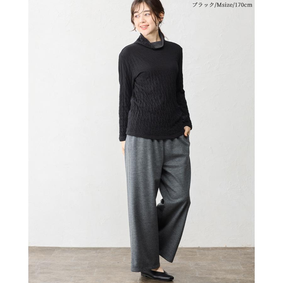 日本製 ハイネック レディース ハイネックtシャツ タートルネック 長袖tシャツ 綿 コットン ウール あったか 秋冬 8190837 |  | 18