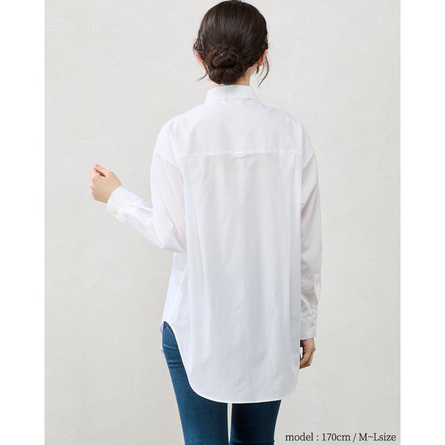 日本製 綿100% ブラウス レディース シャツ カンクリーニ オーバーサイズ トップス 長袖 ポケット フォーマル ビジネス オフィス カジュアル 羽織 重ね着 |  | 13