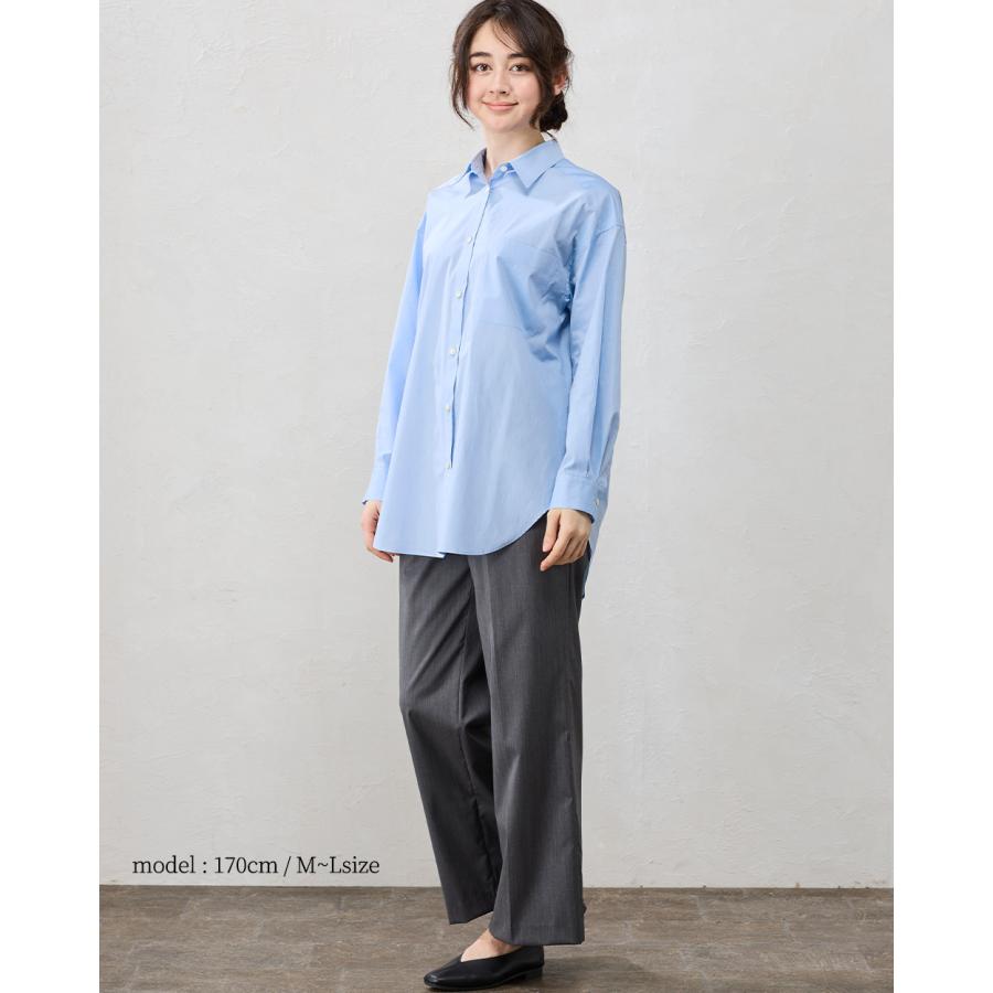 日本製 綿100% ブラウス レディース シャツ カンクリーニ オーバーサイズ トップス 長袖 ポケット フォーマル ビジネス オフィス カジュアル 羽織 重ね着 |  | 15
