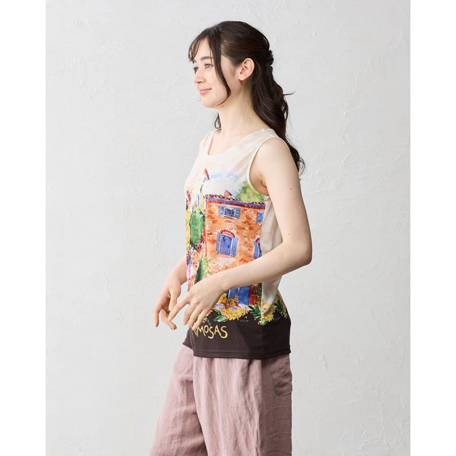 タンクトップ レディース インナー チラ見え防止 ブラ紐隠す 接触冷感 コットン 綿 日本製 ノースリーブ チュニック 春 夏 |  | 14