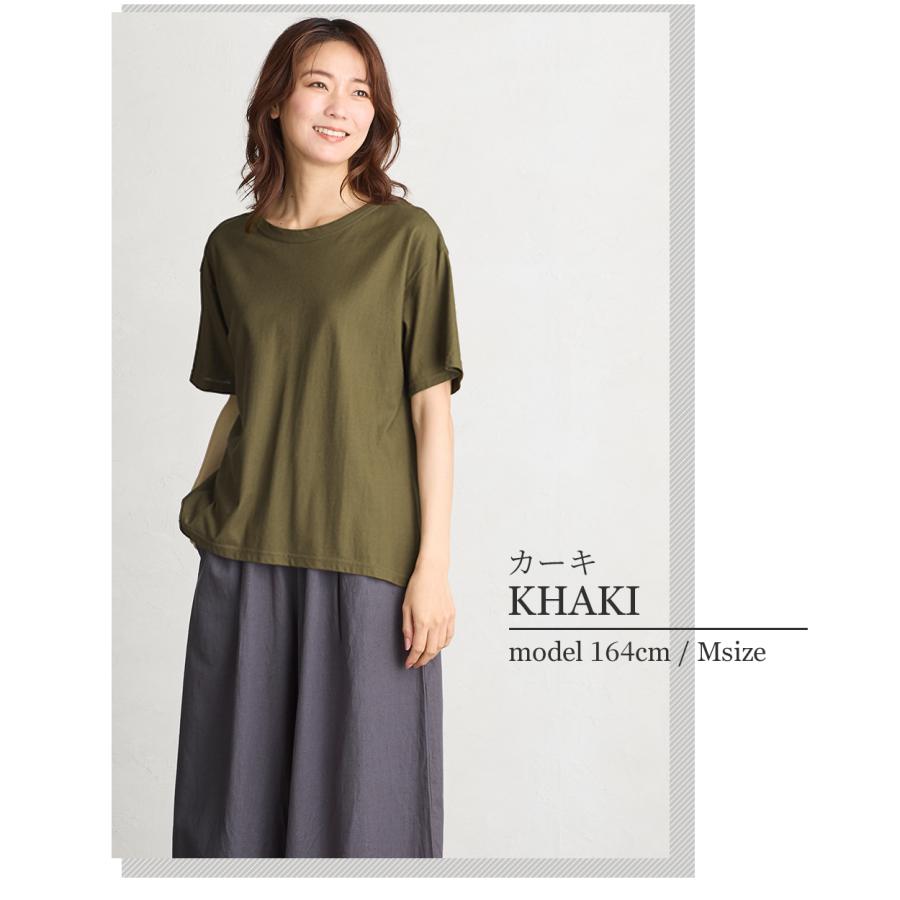 日本製 汗ジミ防止 tシャツ レディース 接触冷感 UVカット 綿100% トップス カットソー 半袖 コットン 9190876 |  | 19