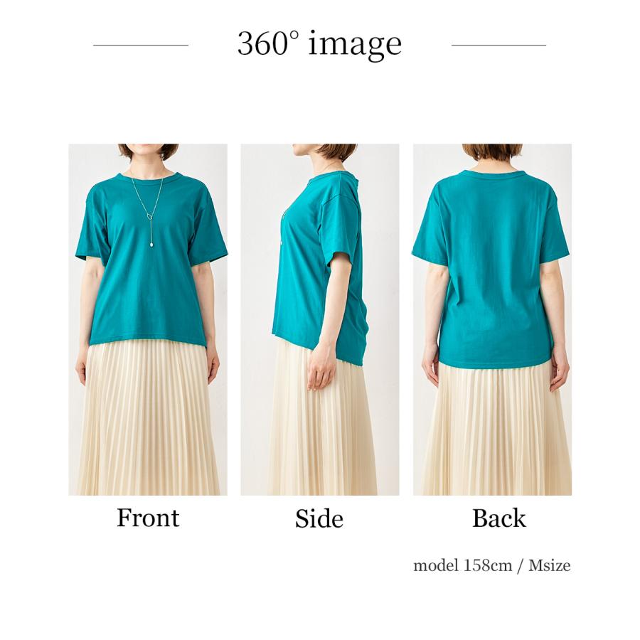 日本製 汗ジミ防止 tシャツ レディース 接触冷感 UVカット 綿100% トップス カットソー 半袖 コットン 9190876 |  | 26