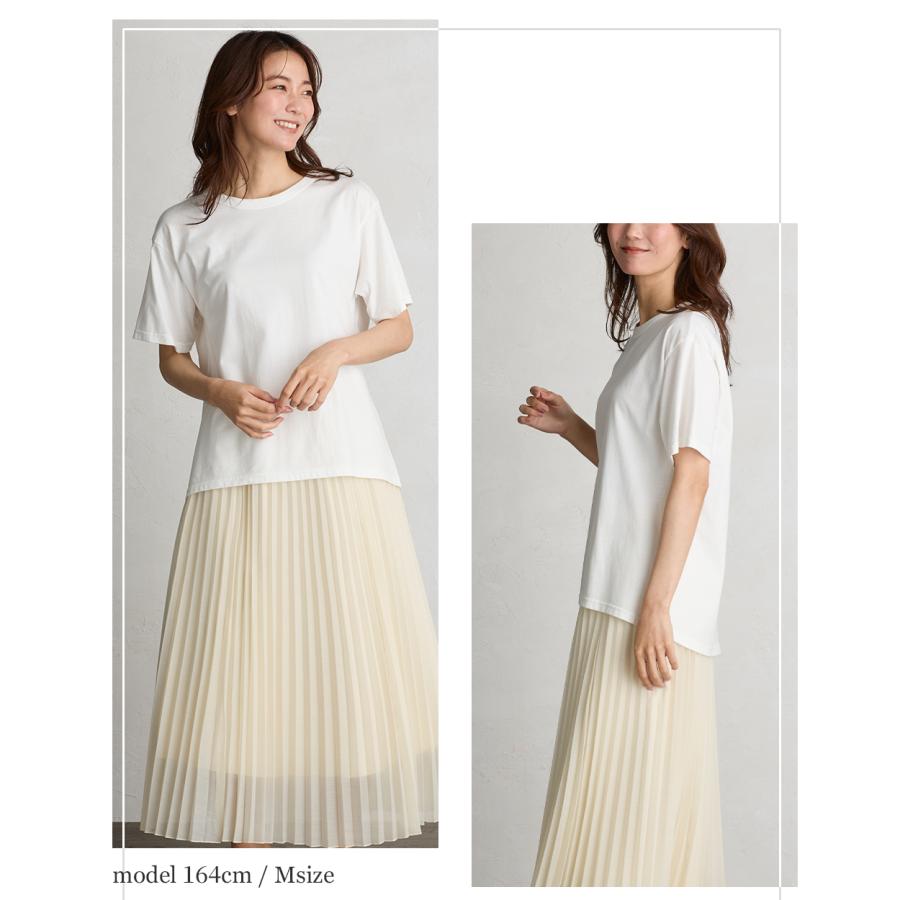 日本製 汗ジミ防止 tシャツ レディース 接触冷感 UVカット 綿100% トップス カットソー 半袖 コットン 9190876 |  | 15