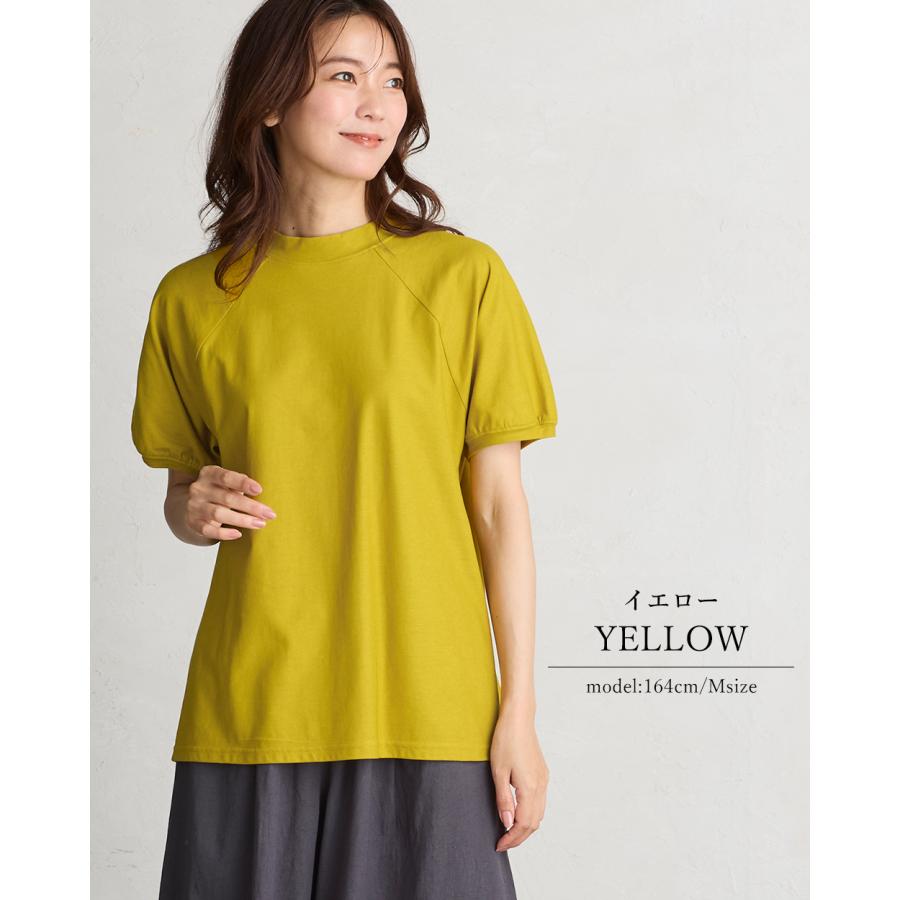 Tシャツ レディース カットソー 日本製 汗ジミ防止 tシャツ レディース 接触冷感 UVカット 綿100% トップス カットソー 半袖 コットン ラグラン 9190877 |  | 18