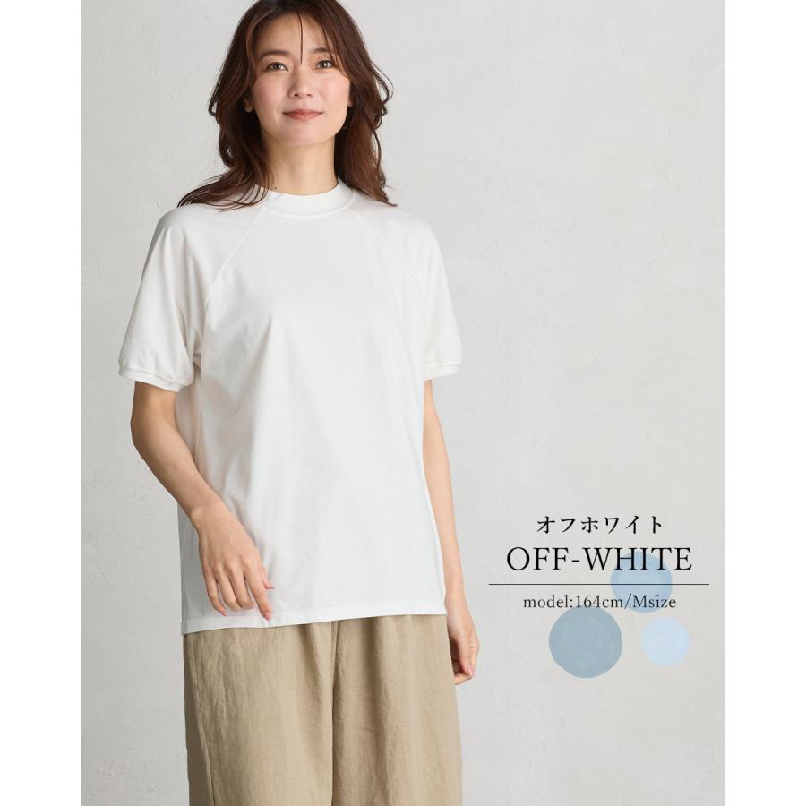 Tシャツ レディース カットソー 日本製 汗ジミ防止 tシャツ レディース 接触冷感 UVカット 綿100% トップス カットソー 半袖 コットン ラグラン 9190877 |  | 14
