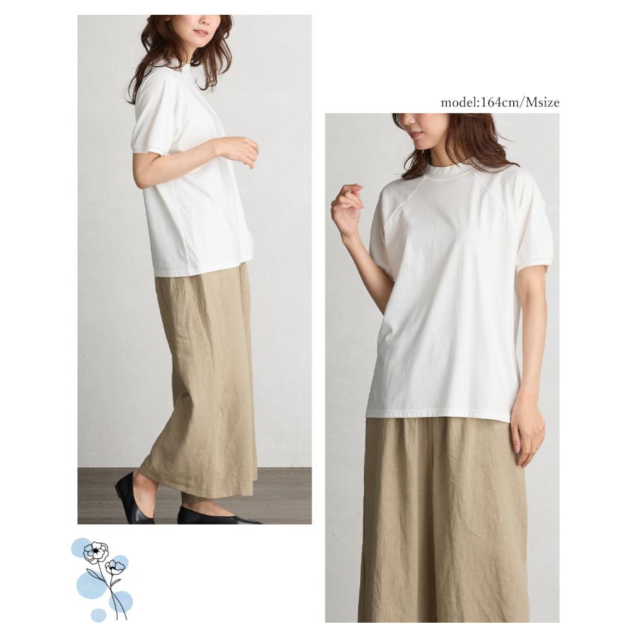 Tシャツ レディース カットソー 日本製 汗ジミ防止 tシャツ レディース 接触冷感 UVカット 綿100% トップス カットソー 半袖 コットン ラグラン 9190877 |  | 15