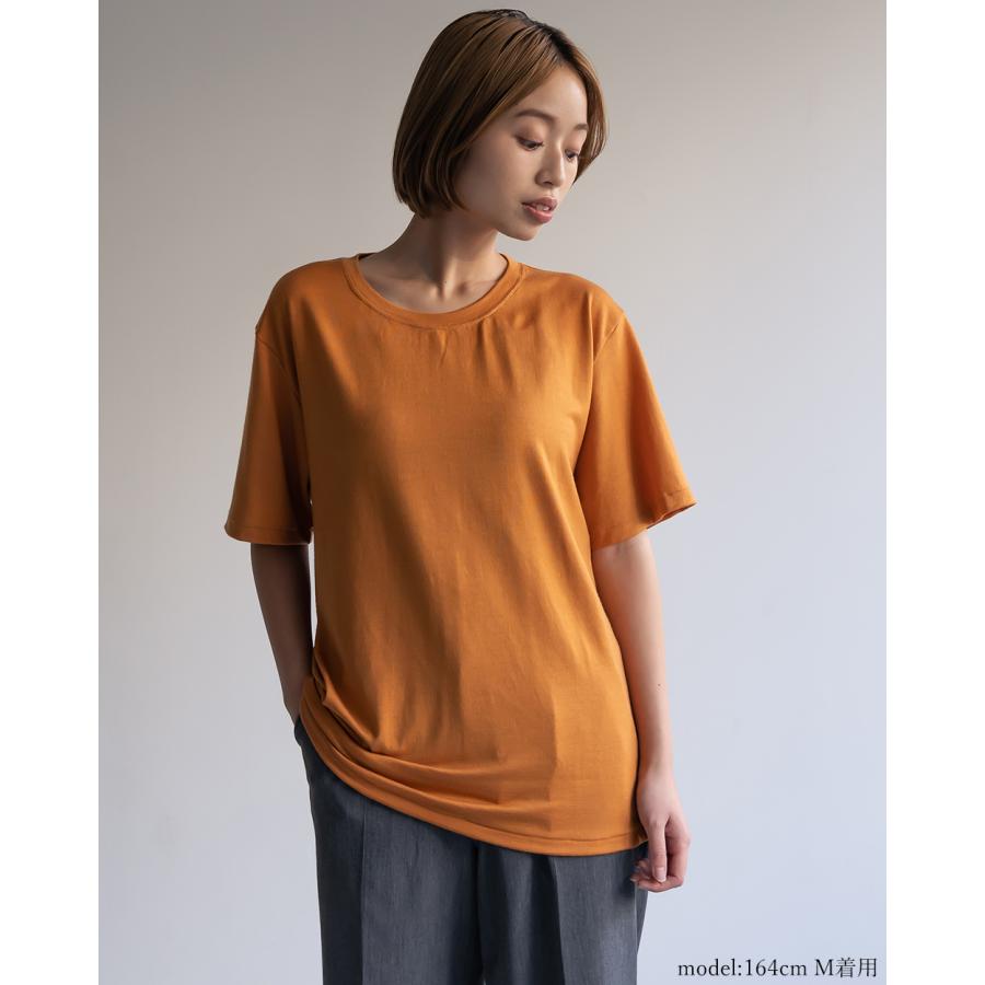 メンズ スーパー160 メリノウール 日本製 尾州織り 半袖 tシャツ