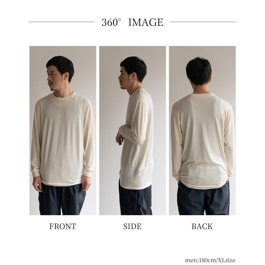 スーパー140's メリノウール メンズ インナー ラグラン袖 半袖 Tシャツ