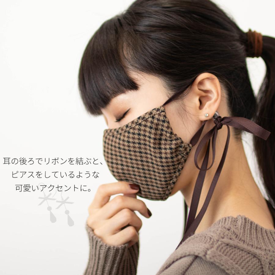 日本製 送料無料 洗える マスク チェックマスク マスク 保湿マスク リボンマスク かわいいマスク ファッションマスク エチケットマスク 春 秋 Check Mask Span 通販 Yahoo ショッピング