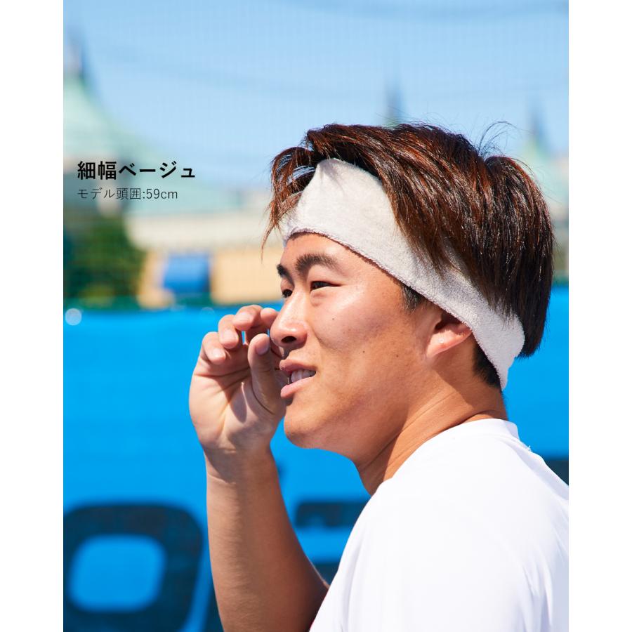 2枚セット ヘアバンド メンズ パイル スポーツ サッカー 洗顔 ヘアーバンド ヘッドバンド ヘアターバン オーガニックコットン 幅広 吸水 吸汗 5100780 |  | 08