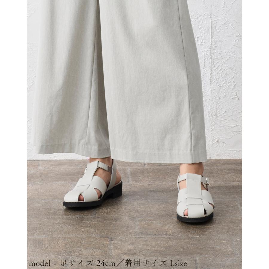 日本製 レザー 本革 グルカサンダル レザーサンダル スクエアトゥ