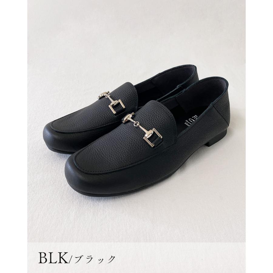 日本製 レザー 本革 ローファー フラットシューズ ローヒール ぺたんこ