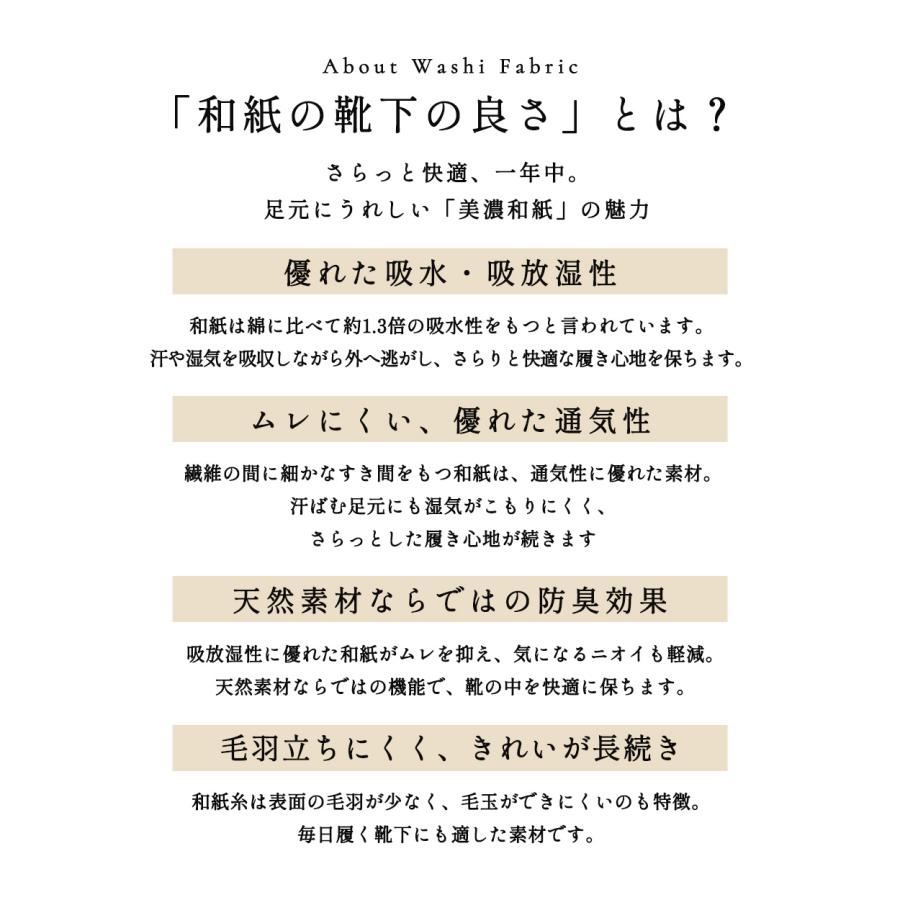 【ホールガーメント】靴下 美濃和紙 和紙 日本製 岐阜 綿 コットン くつ下 レディース ソックス スニーカー用ソックス ムレない 防臭 天然素材 ナチュラル |  | 19