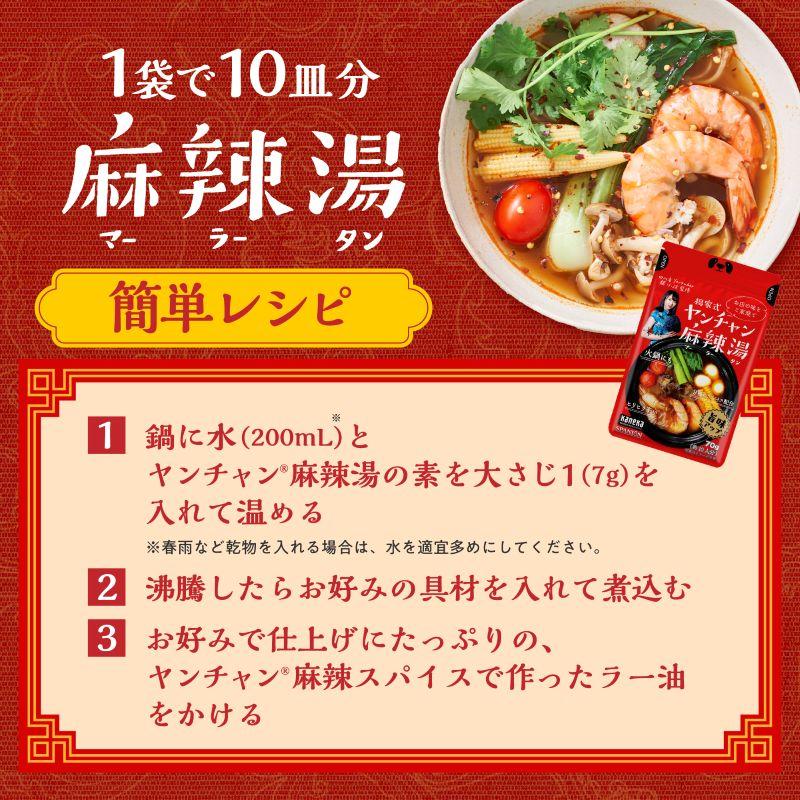麻辣湯の素 70g×3袋 麻辣湯 火鍋 マーラータン 「ひるおび」で紹介 四川省出身YouTuberヤンチャン監修 火鍋の素 約30回分 SPANION 【リニューアルしました！】 | SPANION | 08