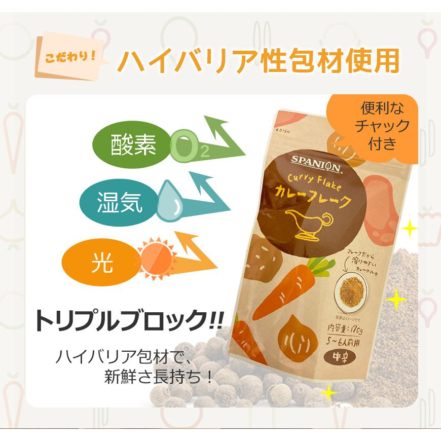 カレーフレーク 中辛 170g カレールー カレー粉 スパイス専門店 スパイス30種 レビュープレゼント SPANION | SPANION | 10