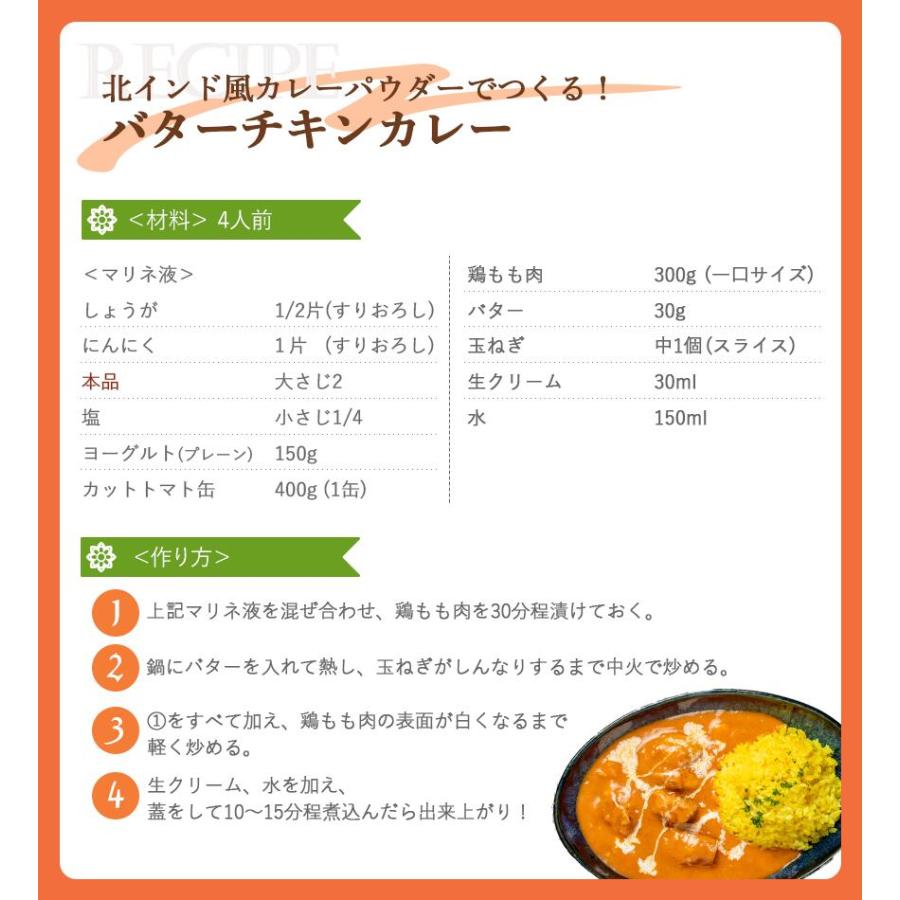 スパイスハンター オリジナル 北インド風カレーパウダー 100g スパイスカレー 本格 インドカレー 送料無料 SPANION | SPANION | 06
