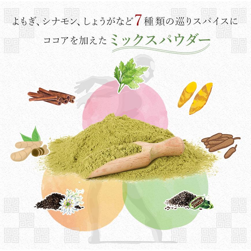 麗膳 よもぎココアラテ 100g 30杯分 自社農薬検査 薬膳 薬膳茶 よもぎラテ 薬膳料理研究家 レビューでセイロンシナモン SPANION | SPANION | 07