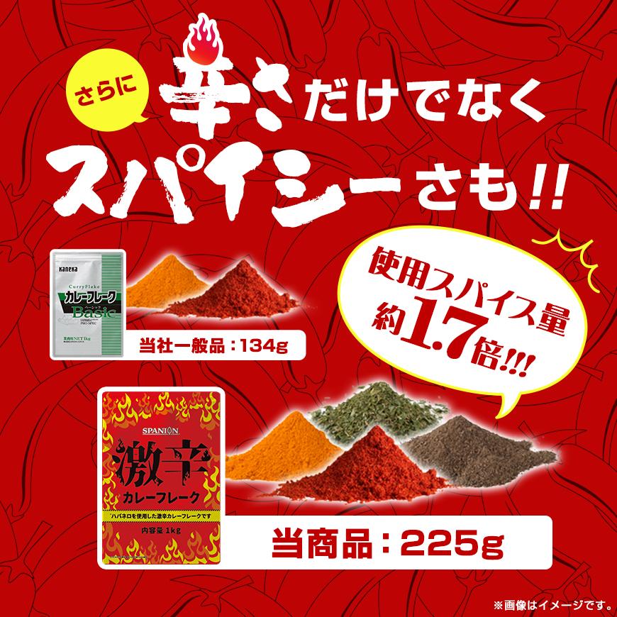激辛 カレーフレーク 1kg ハバネロ 使用 業務用 カレールー スパイス専門店の本気 辛さ30倍 レビュープレゼント SPANION | SPANION | 06