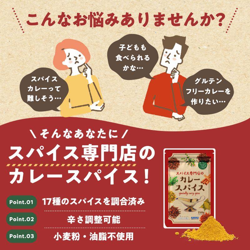 スパイス専門店の カレースパイス 150g スパイスカレー 辛くない カレー 子ども カレー粉 無塩 スパイス ミックス 17種 辛味調整可 レシピ付 SPANION | SPANION | 04