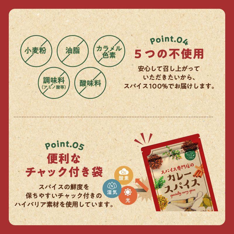 スパイス専門店の カレースパイス 150g スパイスカレー 辛くない カレー 子ども カレー粉 無塩 スパイス ミックス 17種 辛味調整可 レシピ付 SPANION | SPANION | 08