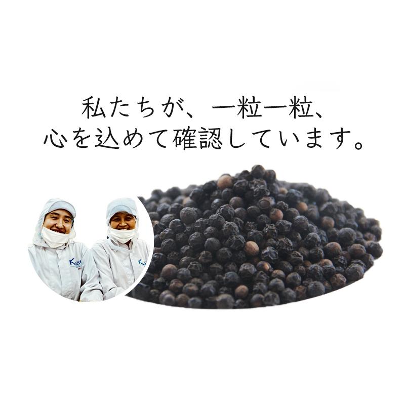 粒選り 黒コショウ 100g ブラックペッパー ホール 農薬自社分析 黒胡椒 無農薬 栽培 レビューで燻製黒胡椒 SPANION | SPANION | 07