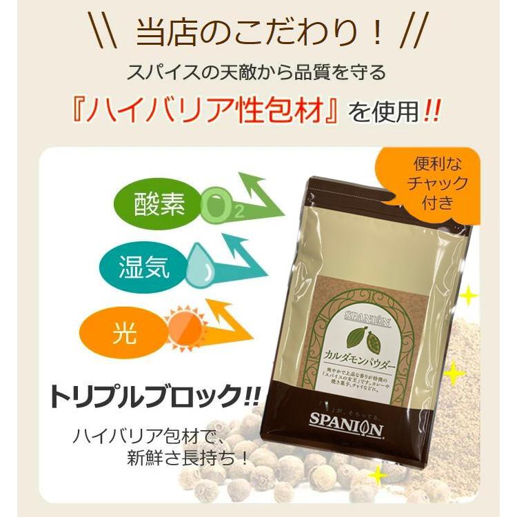 カルダモンパウダー 100g チャック付袋 カルダモン カルダモン粉末 レビュープレゼント SPANION | SPANION | 14