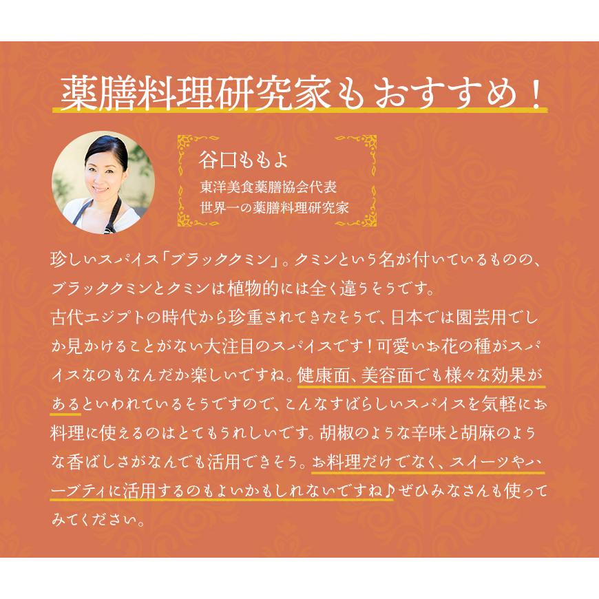 ブラッククミン シード 100g レビューでヒハツ 自社農薬検査 カロンジ 送料無料 SPANION | SPANION | 08