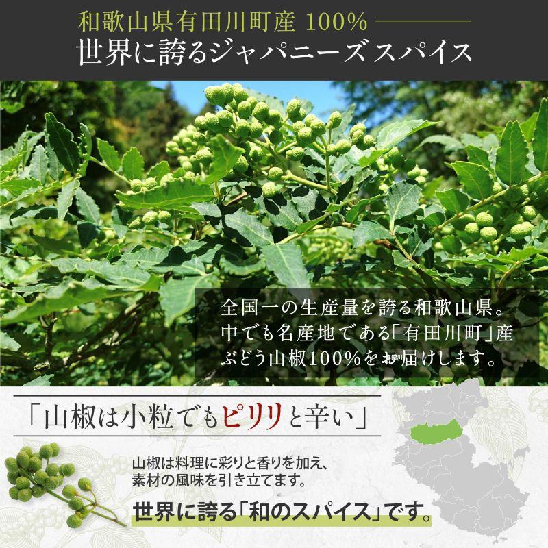 ぶどう山椒 石臼挽き 粉末 12g YouTube 有吉ゼミで紹介 篠畑農園 和歌山県 山椒 レビュープレゼント SPANION | SPANION | 02
