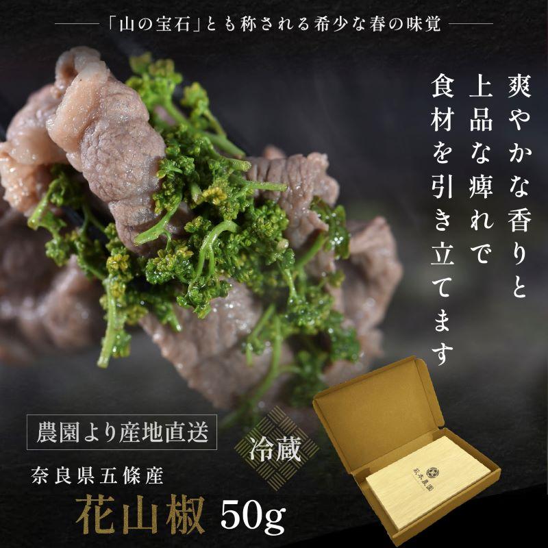 【2026年産 予約開始】 花山椒 奈良県産 約50g 生 花さんしょう 冷蔵 朝採り 一部地域限定発売 山椒 国産 さんしょ 花さんしょ SPANION | SPANION | 01