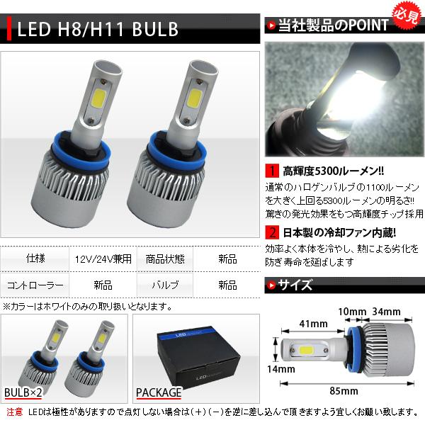LED フォグライト H8/H11 24W スマートフォーフォー H16.9〜 454ハイパワー 5300ルーメン｜spark-inc｜02