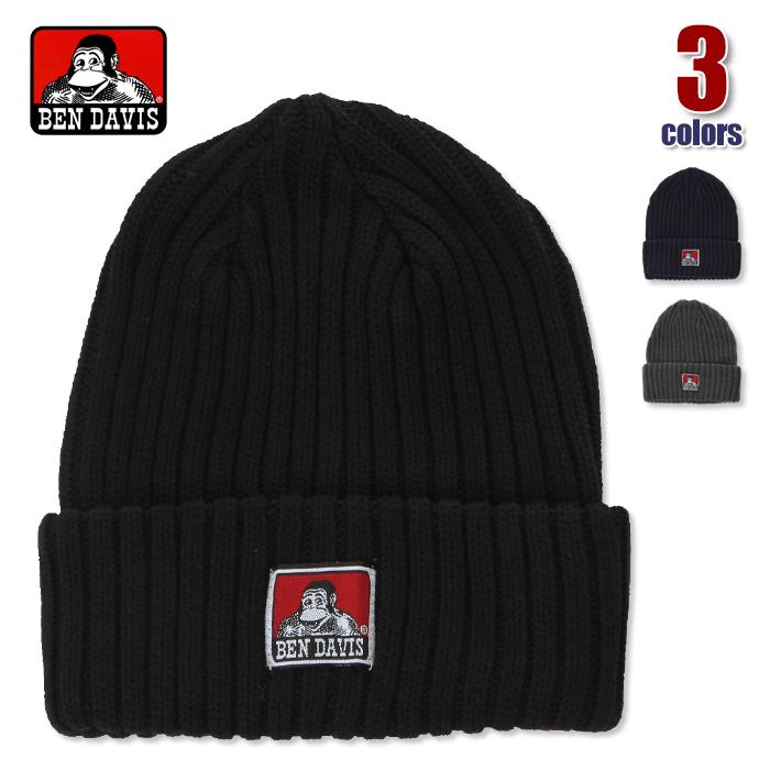 ベンデイビス ニット帽 メンズ レディース キッズ Ben Davis ニットキャップ ゴリラ ロゴ Usaブランド ブランド 綿100 ビーニー キャップ 帽子 厚手 Acc w9500 スパーク 通販 Yahoo ショッピング