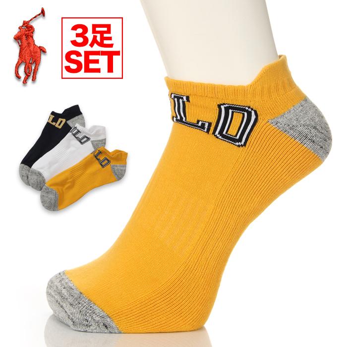 ラルフローレン 靴下 ソックス メンズ 3足セット くるぶし パイル Polo Ralph Lauren ロゴ ショートソックス Usa ブランド カジュアル おしゃれ 白 イエロー 紺 Acc Pl 7381pk スパーク 通販 Yahoo ショッピング