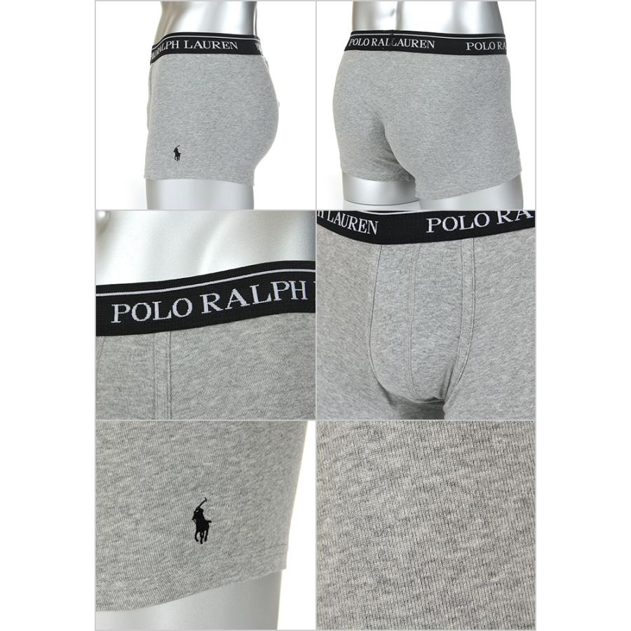 ラルフローレン ボクサーパンツ メンズ 3枚セット パンツ 下着 POLO RALPH LAUREN 大きいサイズ ワンポイント ポロ ロゴ 綿 無地 ブランド 黒 赤 グレー｜spark｜05