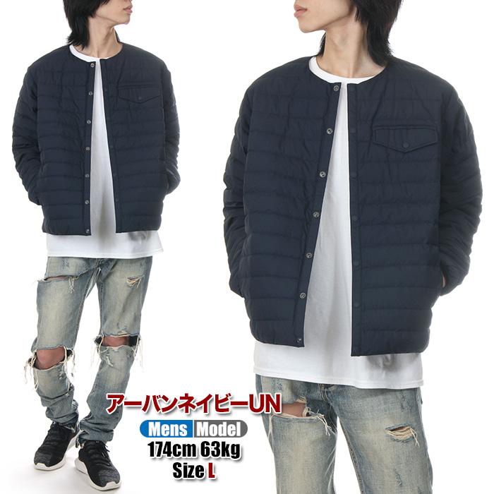 ノースフェイス ダウン ジャケット 襟なし メンズ レディース THE 