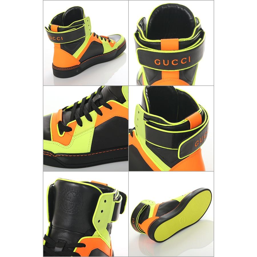 グッチ スニーカー メンズ Gucci 靴 ハイカット シューズ アメカジ スポーツ ストリート系 おしゃれ ブランド ファッション ブラック イエロー オレンジ 黒 Sho Guc dbl80 スパーク 通販 Yahoo ショッピング