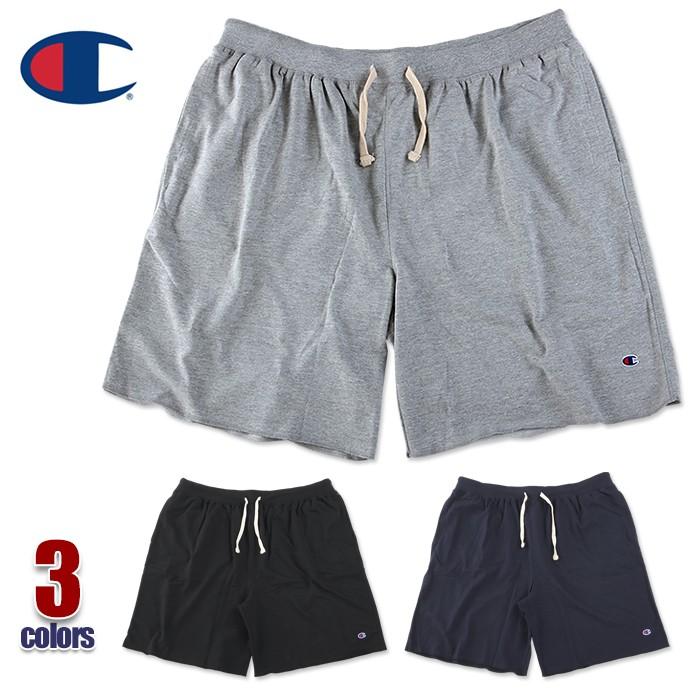 チャンピオン ハーフパンツ メンズ 大きいサイズ Champion フレンチテリー スウェット ショーツ 裏パイル ビッグサイズ 無地 グレー 黒 紺 3xl 4xl 5xl 6xl Sp Cp Ch124 スパーク 通販 Yahoo ショッピング